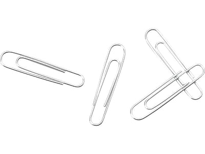 1InTheOffice Paper Clips w/Magnetic Dispenser,#1 Standard Smooth Finish Paper Clips 12/100 Carton Boxes 
